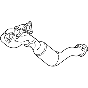 BMW 18407836640 Exchange. Exhaust Manifold With Catalyst