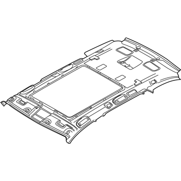 BMW 51447898442 Moulded Roof Lining For Panoramic Roof