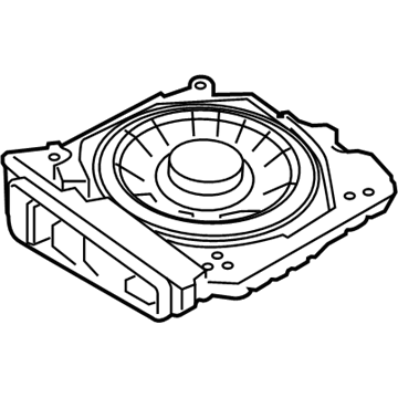 BMW 65139232126 Central Bass, Right