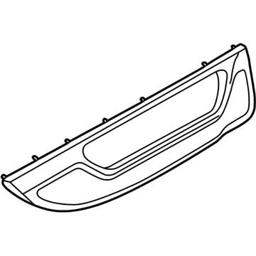 BMW 51428179275 Left Rear Door Trim Panel Insert