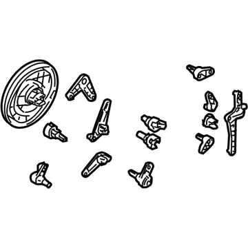 64116927612 BMW Set Of Small Parts Adjust.Lever Illustration 1 of 1