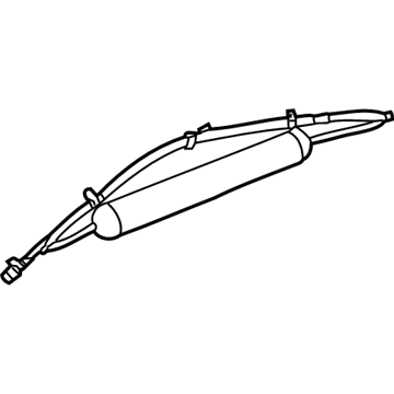 72127000010 BMW Right Its Head Air Bag Illustration 1 of 1