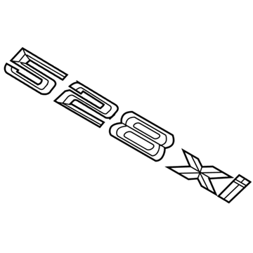 2008 BMW 528xi Emblem - 51147196379