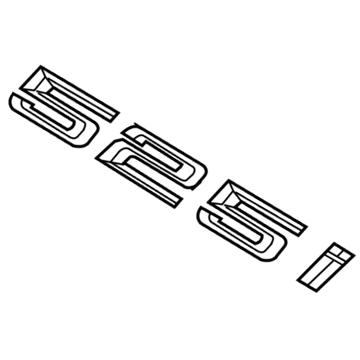 2005 BMW 525i Emblem - 51147039784