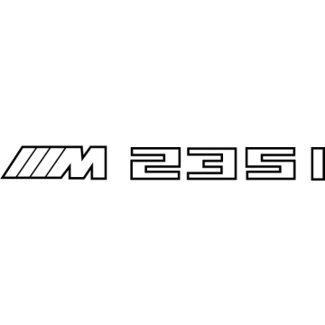 BMW M240i Emblem - 51128055967