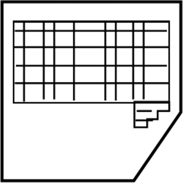 61353455941 BMW Stick-On Label Fuse Grouping Illustration 1 of 1