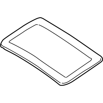 BMW 54138223191 Sliding Lifting Roof Glass Cover 54138223191 BMW Sliding Lifting Roof Glass Cover Illustration 1 of 1