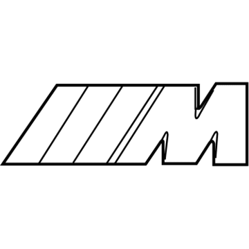 2013 BMW X6 M Emblem - 51147250850