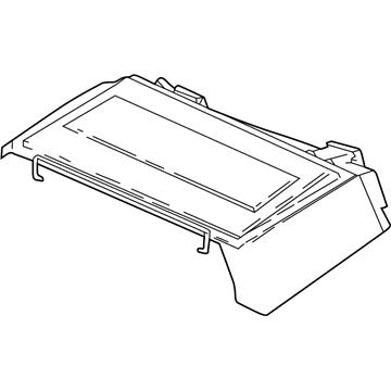 64318379626 BMW Right Microfilter Service Cover Illustration 1 of 1