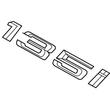 2009 BMW 135i Emblem - 51147183159