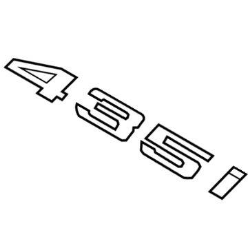 BMW 435i xDrive Gran Coupe Emblem - 51147356336