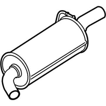 18307612476 BMW Rear Muffler Right Illustration 1 of 1