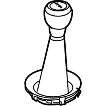 25112147230 BMW Gearshift Knob, Alcantara / Carbon Illustration 1 of 1