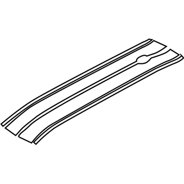 BMW 51142184353 Set, Side Stripes, Black
