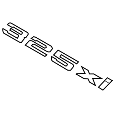 BMW 325xi Emblem - 51147157560