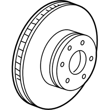 BMW 34116896652 Brake Disc, Lightweight, Ven 34116896652 BMW Brake Disc, Lightweight, Ven Illustration 1 of 1