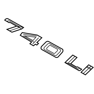 2015 BMW 740Li Emblem - 51147187129