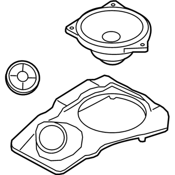 65139266060 BMW Speaker Support, High End, Right Illustration 1 of 1