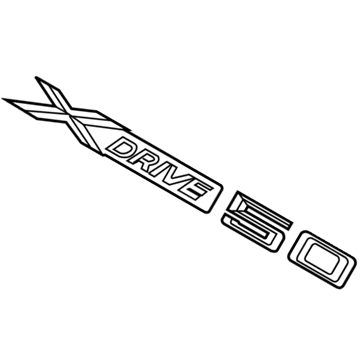 2010 BMW X6 Emblem - 51147208561