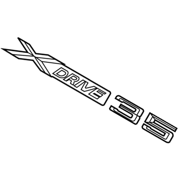 2010 BMW X6 Emblem - 51147208559