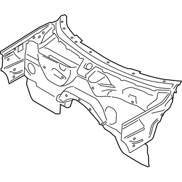BMW 41107224913 SPLASH WALL 41107224913 BMW SPLASH WALL Illustration 1 of 1