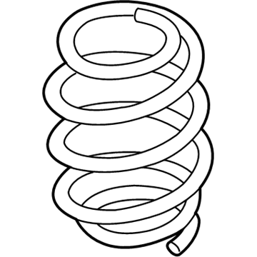 33536864227 BMW Rear Coil Spring Illustration 1 of 1