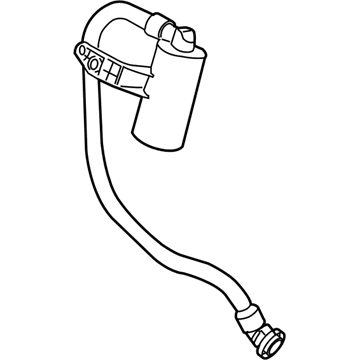 16137390879 BMW Vent Pipe With Dust Filter Illustration 1 of 1