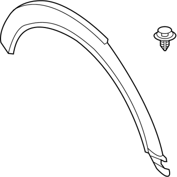 BMW 51775A3C803 TRIM, WHEEL ARCH, FRONT LEFT
