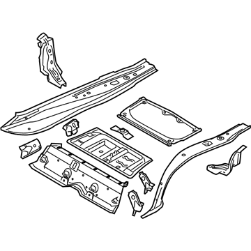 BMW 41117151477 Trunk Floor, Upper Part