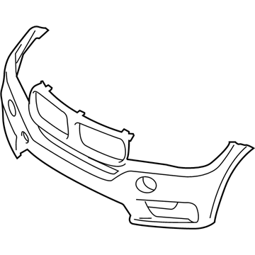 BMW 51117378613 Panel, Bumper, Primed, Front