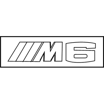 BMW M6 Emblem - 51147898225