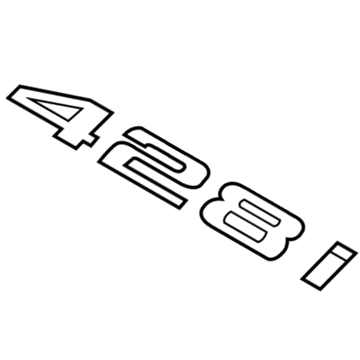 BMW 428i Emblem - 51147356335