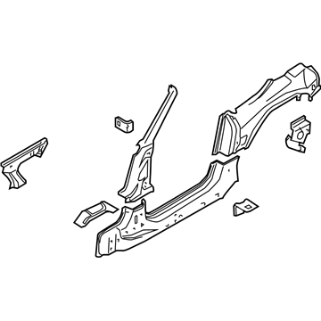 BMW 41217064687 Side Frame, Exterior, Left