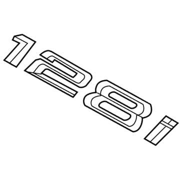 BMW 128i Emblem - 51147183158