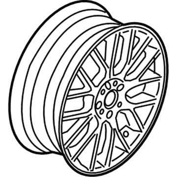 BMW 36116784130 Light Alloy Rim, Silver