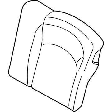 BMW 52207939771 COVER BACKREST LEATHER LEFT