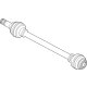 BMW 33205A257A3 OUTPUT SHAFT, REAR LEFT