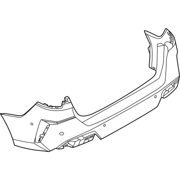 51125A6CC70 BMW BUMP TRIM, REAR UPPER, PRIME Illustration 1 of 1