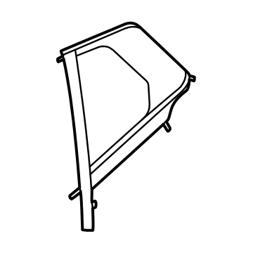 51375A2FC95 BMW SIDE WINDOW, DOOR, RIGID, RE Illustration 1 of 1
