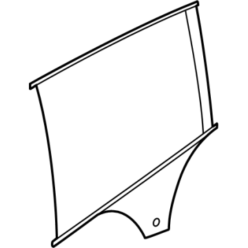51355A30377 BMW SIDE WINDOW, DOOR, LEFT REAR Illustration 1 of 1