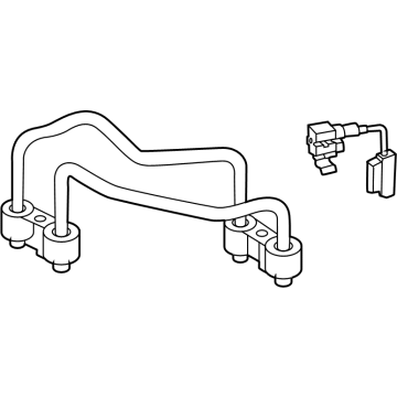 61278836639 BMW COOLER LINE, HIGH-VOLTAGE BA Illustration 1 of 1