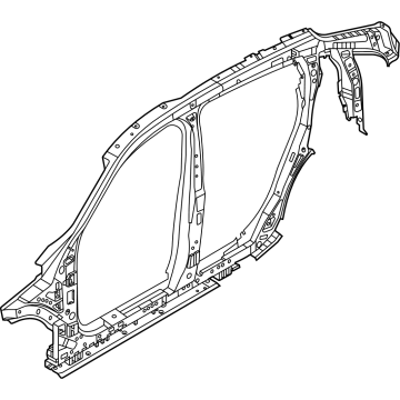 41215A34001 BMW SIDE FRAME CENTER LEFT Illustration 1 of 1