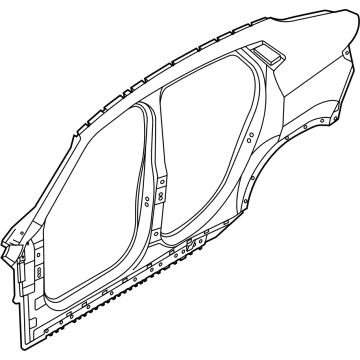 41305A34011 BMW Exterior Side Frame Left Illustration 1 of 1
