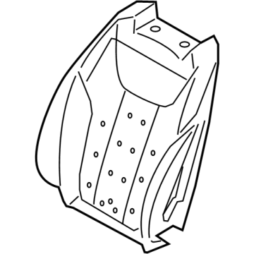 52105B5B8E3 BMW FOAM PAD SPORT BACKREST LEFT Illustration 1 of 1