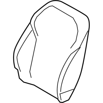 52105A79AF5 BMW Sport Backrest Imit Cover Illustration 1 of 1