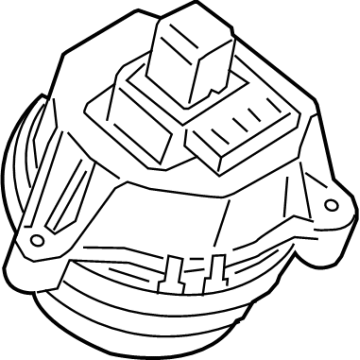 BMW 530i xDrive Engine Mount - 22119894892