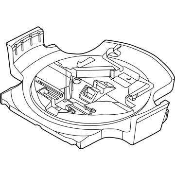 BMW 71105A445D4 TRUNK TRAY, EMERGENCY WHEEL 71105A445D4 BMW TRUNK TRAY, EMERGENCY WHEEL Illustration 1 of 1