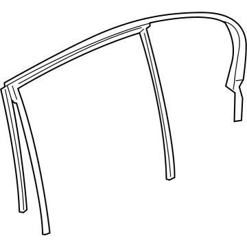 BMW i5 Window Channel - 51355A058A2