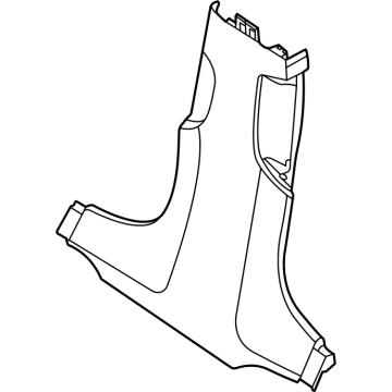 BMW 51435B31009 B-PILLAR TRIM PANEL BOTTOM L 51435B31009 BMW B-PILLAR TRIM PANEL BOTTOM L Illustration 1 of 1