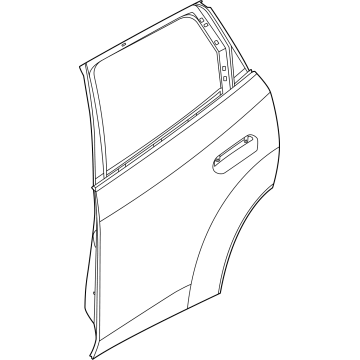 41525A6A241 BMW LEFT REAR DOOR Illustration 1 of 1
